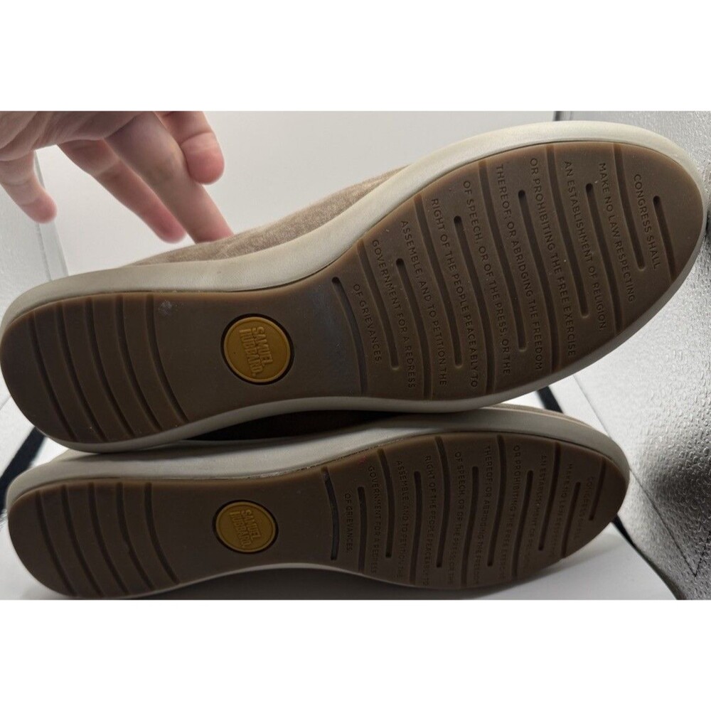 Samuel Hubbard Women's Freedom First slip-on shoe Taupe Suede Size 7.5 EU 38 - Picture 8 of 9